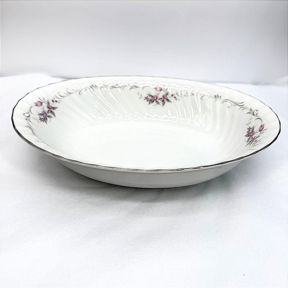 Gold Standard Vegetable Dish Baker Floral Porcelain Serving Bowl C-8 Japan OS